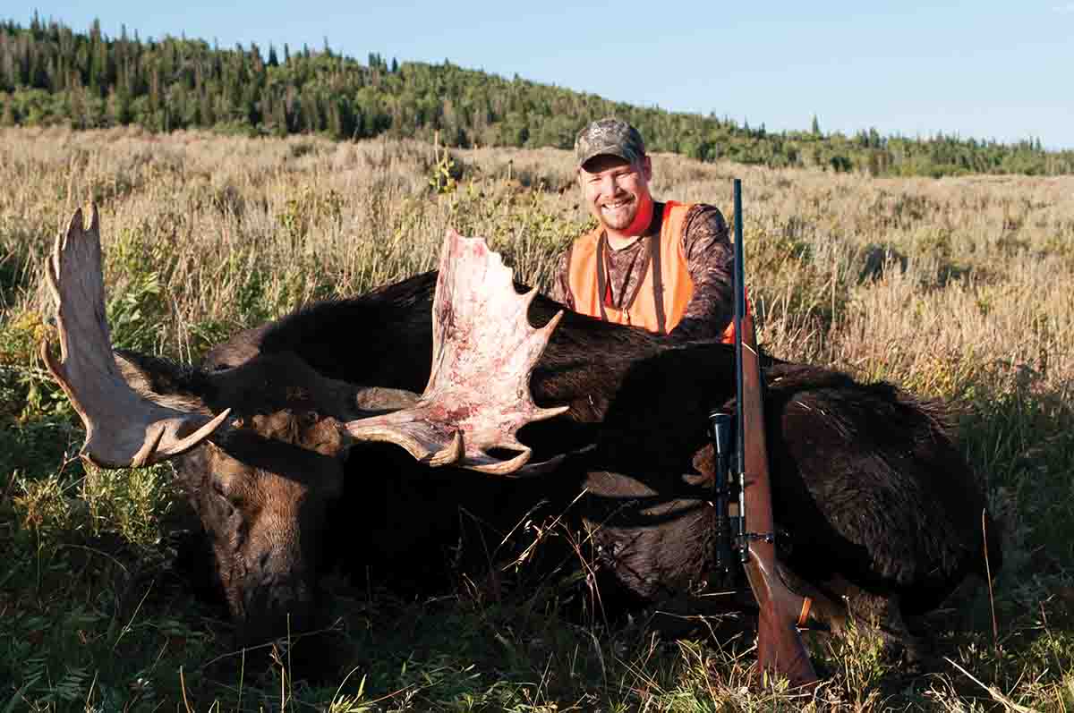 Lee shot this moose in Utah with a .300 Weatherby Magnum several years ago.